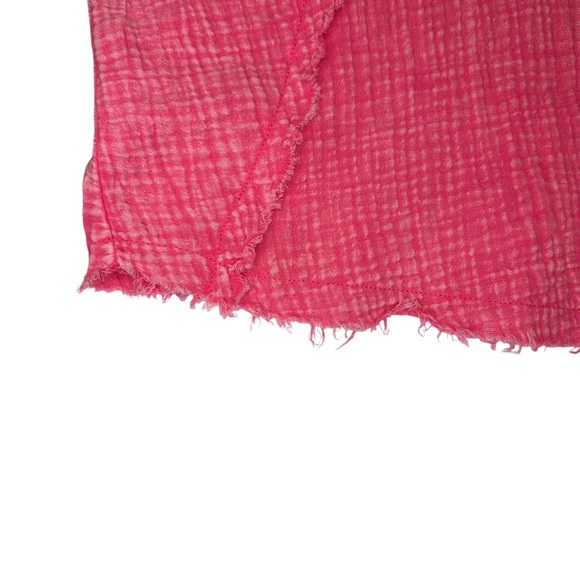 Zenana Washed Double Gauze Raglan Sleeve Shirt – Size Small, EUC in Fuchsia - Picture 5 of 8